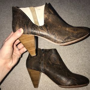 Matt Bernson Snakeskin Bootie